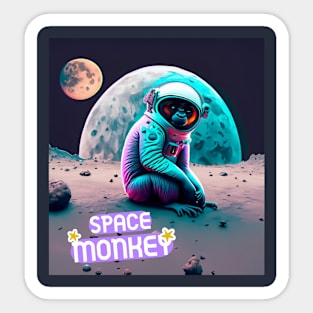 SPACE MONKEY Sticker